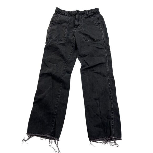 AMO Easy Army Trouser in Washed Black - Picture 1 of 5